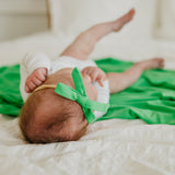 Ribbon Baby Bow - Lime