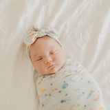 Knit Headband Bow - Cosmos