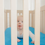 Premium Knit Fitted Crib Sheet - Blueberry