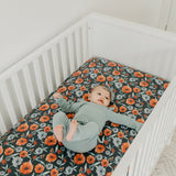 Premium Knit Fitted Crib Sheet - Poppy