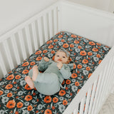 Premium Knit Fitted Crib Sheet - Poppy
