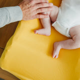 Premium Knit Diaper Changing Pad Cover - Banana