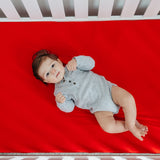 Premium Knit Fitted Crib Sheet - Apple