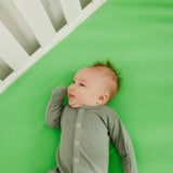 Premium Knit Fitted Crib Sheet - Lime