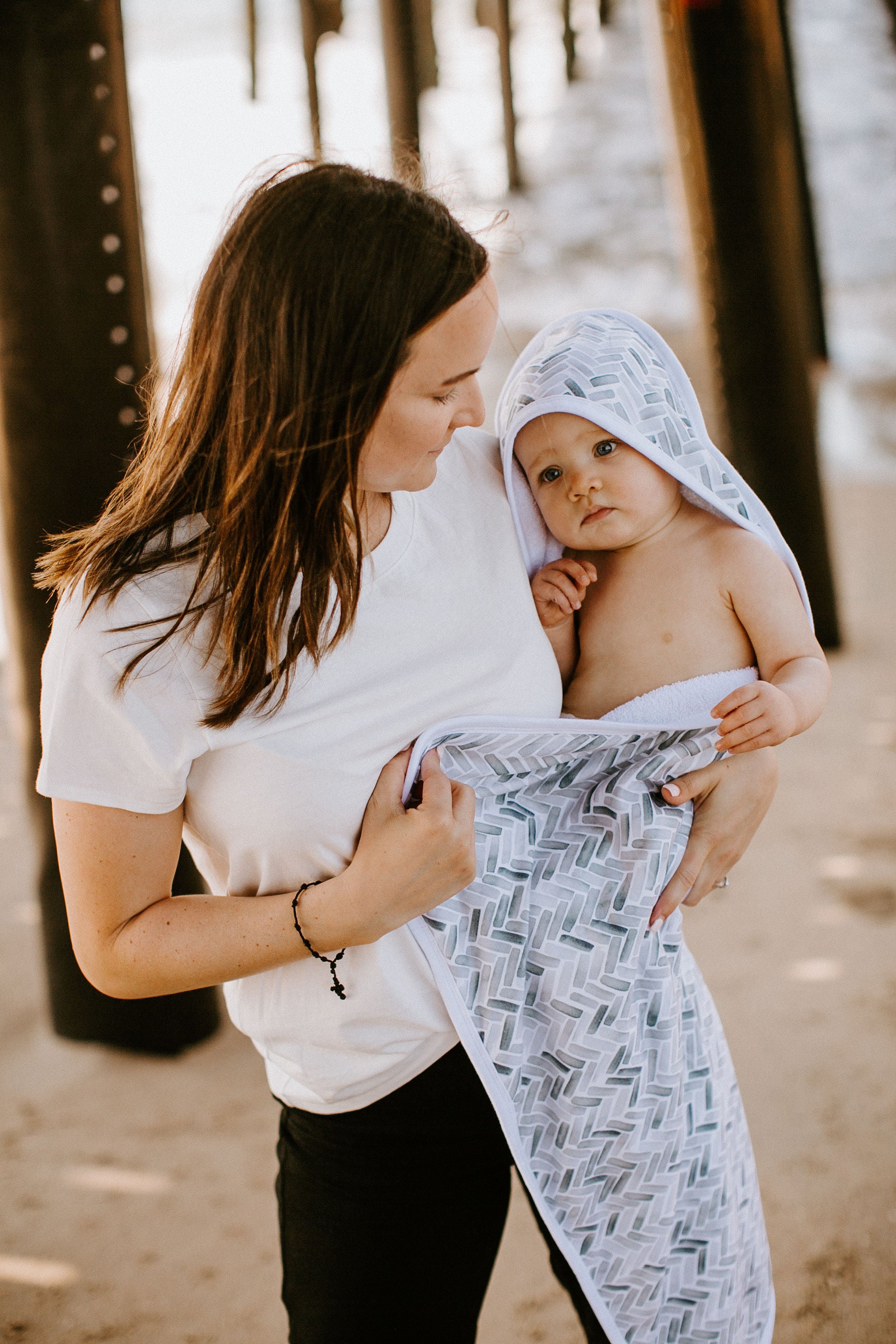 Copper pearl 2025 hooded towel