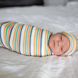 Knit Swaddle Blanket - Retro