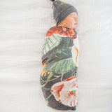 Knit Swaddle Blanket - Raven