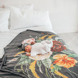Knit Swaddle Blanket - Raven