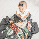 Knit Swaddle Blanket - Raven