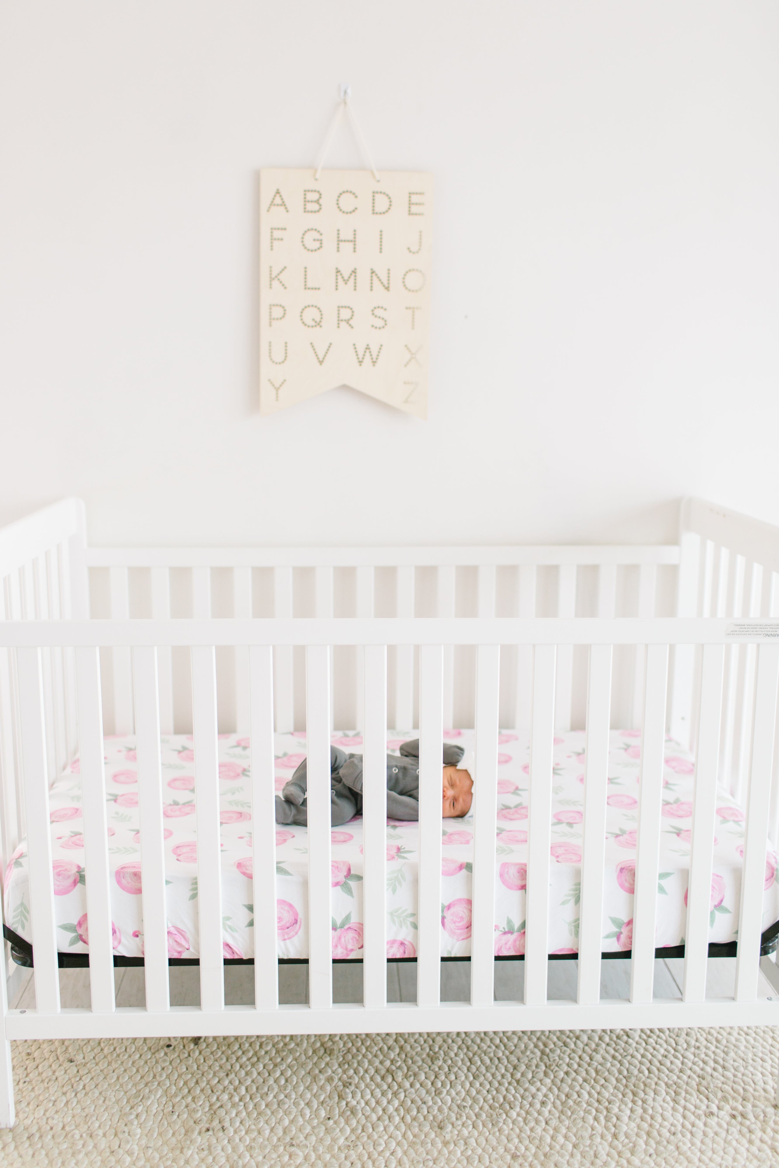 Copper pearl grace crib sale sheet