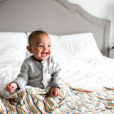 Knit Swaddle Blanket - Retro