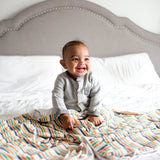 Knit Swaddle Blanket - Retro