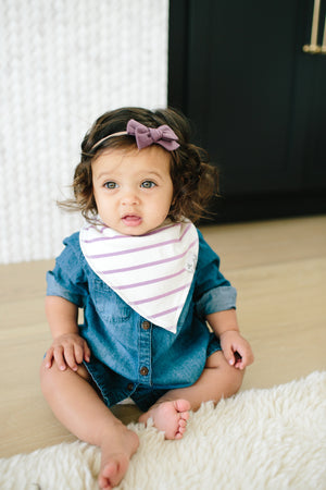  Premium Knit Organic Cotton, Newborn Baby Headband, Adjustable Bow