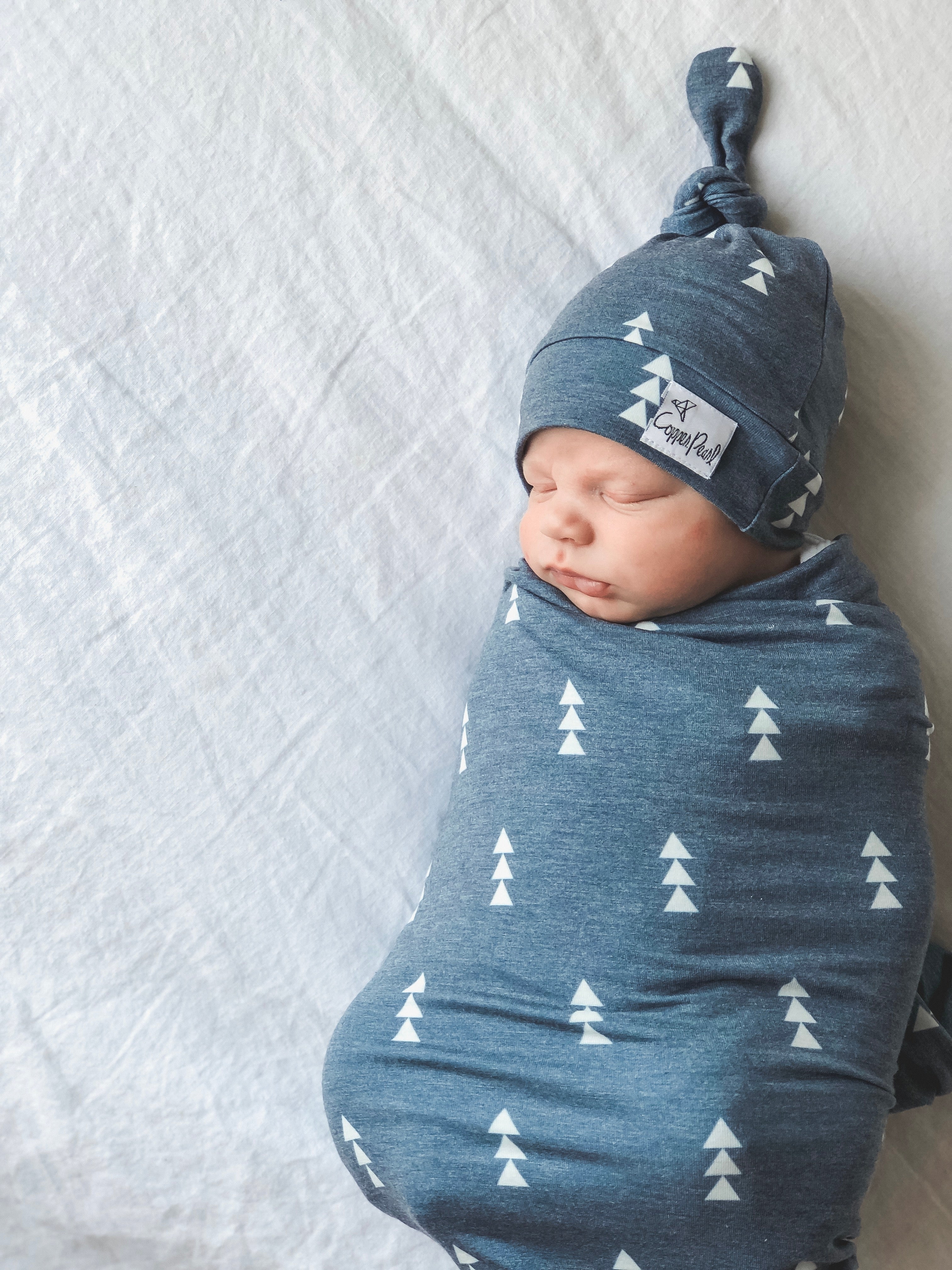 Copper pearl swaddle and hat hot sale