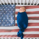 Premium Knit Fitted Crib Sheet - Patriot