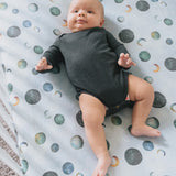 Premium Knit Fitted Crib Sheet - Lunar