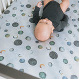 Premium Knit Fitted Crib Sheet - Lunar