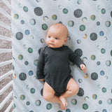 Premium Knit Fitted Crib Sheet - Lunar