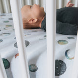 Premium Knit Fitted Crib Sheet - Lunar