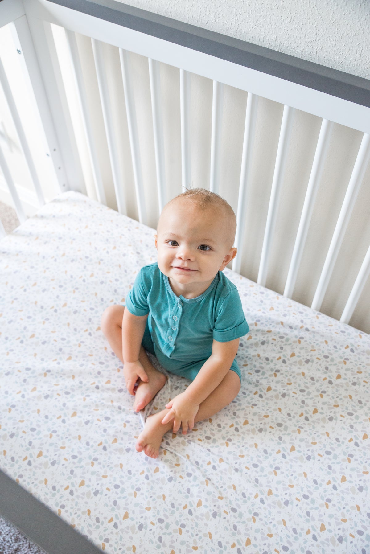 Premium Knit Fitted Crib Sheet - Arlo