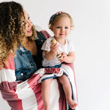 Ribbon Baby Bow - Patriot