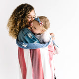 Ribbon Baby Bow - Patriot