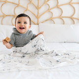 Knit Swaddle Blanket - Marble