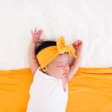 Knit Headband Bow - Solar