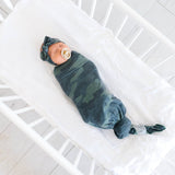 Knit Headband Bow - Hunter