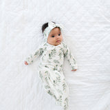 Knit Headband Bow - Fern