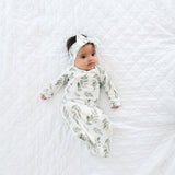 Knit Headband Bow - Fern