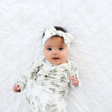 Knit Headband Bow - Fern