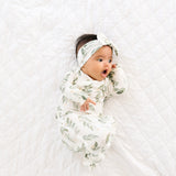 Knit Headband Bow - Fern