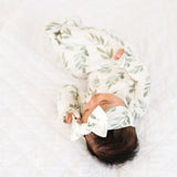 Knit Headband Bow - Fern