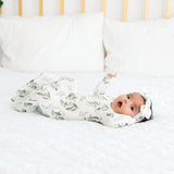 Knit Headband Bow - Fern