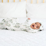 Knit Headband Bow - Fern