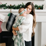 Knit Headband Bow - Pine