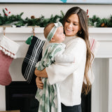 Knit Headband Bow - Pine