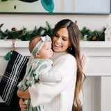 Knit Headband Bow - Pine