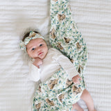 Knit Headband Bow - Bear