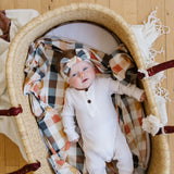 Knit Headband Bow - Harvest