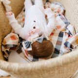 Knit Headband Bow - Harvest