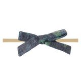 Ribbon Baby Bow - Hunter