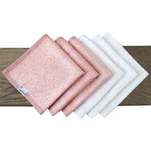 Pearl Pink Bathroom Essentials with White Bow