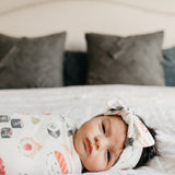 Knit Headband Bow - Baja