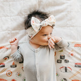 Knit Headband Bow - Baja