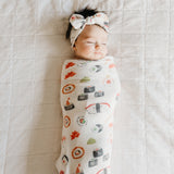 Knit Headband Bow - Baja