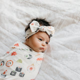 Knit Headband Bow - Baja