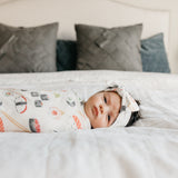 Knit Headband Bow - Baja