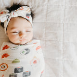 Knit Headband Bow - Baja